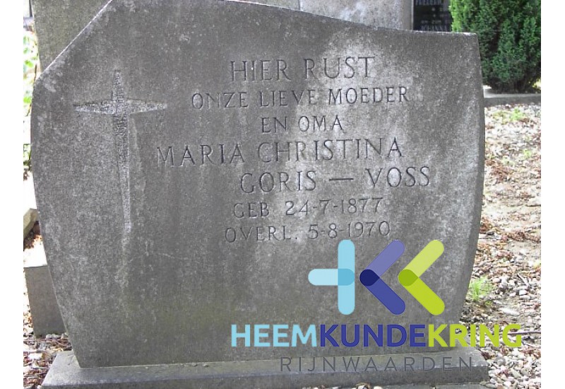 Grafstenen kerkhof Herwen Coll. HKR (285) M.C.Goris -Voss
